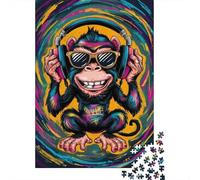 Singe Puzzle 1000 Pièces Adultes Enfants Animaux Puzzles 1000 Pièces Durable Jeux De Puzzle Cadeau 1000pcs (75x50cm)