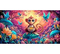 Singe Puzzle 1000 pièces Educa Cadeau Unique De l'art Décoration Jeu éduchatif Challenge Toy pour Adultes et Enfants à partir de 12 Ans 38x26cm/1000pcs