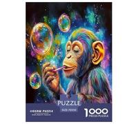 Singe Puzzle 1000 Pièces Educa Jouet en Bois Cadeau Unique De l'art De La Décoration Jeu Éduchatif Challenge Toy pour Adultes Et Enfants À Partir De 12 Ans 70x50cm/1000pcs