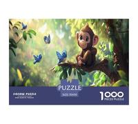 Singe Puzzle 1000 Pièces Educa Jouet en Bois Divertissement Créatif De l'art De La DécoRation Animaux Jeu Éduchatif Challenge Toy Adultes & Enfants des 14 Ans 70x50cm/1000pcs
