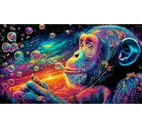 Singe Puzzle 1000 pièces Extremement Difficile Jeux éducatifs pour Adultes et Enfants Idée Cadeau Parfaite 38x52cm/1000pcs