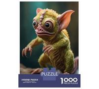 Singe Puzzle À 1000 Morceaux Papier Épais Fantasy-Style Small Singe in Dynamic Pose Puzzle Familial Parents-Enfants Heures Divertissement Garanties Compatible Plateau Loisirs 38x26cm/1000pcs