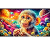Singe Puzzle de 1000 pièces pour Enfants de 12 Ans Cadeaux d'anniversaire pour Grands Enfants 38x52cm/1000pcs