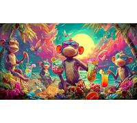 Singe Puzzle pour Adultes 1000 pièces Défi de Jeu éducatif Extremement Difficile pour activité Maison & Cadeau Amusant 38x52cm/1000pcs