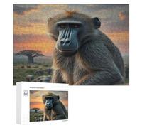 Singe Puzzles 300 Pièces Educa Art Edificio du Paysage Relaxation & Décoration Intérieure Challenge pour Famille Assemblage Amusant Qualité Supérieure 300 PCS