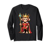 Singe Roi Illustration Royale Manche Longue