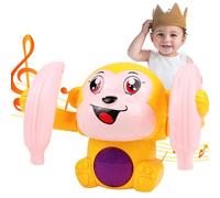 Singe Roulant - ABS 13x8x9cm | Flipping Monkey Activé Par Le Son | Jouet Monkey1 Pour Et Tout-petits, Jeu Interactif, Coordination Œil-main, Apprentissage Amusant, Activités Intérieures Et Ext