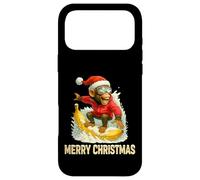 Singe Skieur drôle Tenue d'hiver et de Noël Coque pour iPhone 17 Pro Max