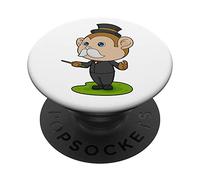 Singe Sorcier Baguette Magique PopSockets PopGrip Adhésif