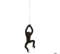 Atmosphera - Statuette Singe Suspendu Safari - résine - Blanc - H39-5 cm - Modèle 1