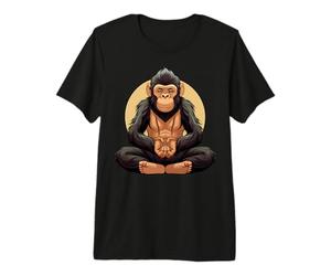 Singe Yoga/Yogi Singe T-Shirt Haut de Gamme
