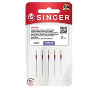 SINGER 04741 Aiguilles pour Machine à Coudre, Acier, 110/18-5, 4-Count, Set de 5 Pièces