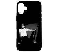 Singer Chris Isaak Photo Studio en Noir et Blanc par Simon Fowler Coque pour iPhone 16 Plus