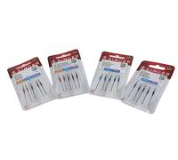 Singer Company 2020/2045/20246/2032 Lot de 4 paquets d'aiguilles à coudre pour point/élastique/coton/tissus/cuir Système 130/705 H (plate d'un côté)