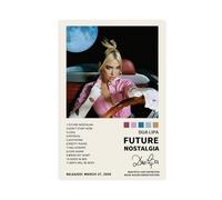 Singer Dua Lipa Couverture de l'album de musique Future Nostalgia - Poster sur toile - Décoration murale pour salon, chambre à coucher - Style sans cadre - 30 x 45 cm