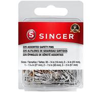 SINGER Épingles à nourrice 00 à 3 22, Tailles 00-3 225/Pkg, 225 pièces