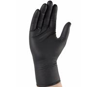 SINGER FRERES SAS Gants nitrile - Noir - Boîte de 100 - Taille 8/9 - L - AUU500089
