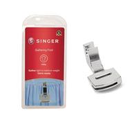 SINGER | Gathering Presser Foot for Low-Shank Sewing Machines, Simutaneously Trims & Hems Edges, Zig-Zag and Over-Edge Stitches - Sewing Made Easy