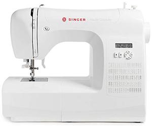 Singer Haute Couture F527C Machine à coudre électronique Professionnelle, 80 points, utilitaires, élastiques, décoratifs, Facile pour Débutants Electrique Portable, Maison
