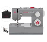 Singer Heavy Duty 4432, sac à main et pied, CUCIREONLINE surjeteuse moteur puissant, 110 applications, cadre métal