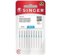 SINGER Lot de 10 aiguilles surjeteuses pour tissus tissés et extensibles, taille 90/14