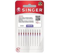 SINGER Lot de 10 aiguilles universelles pour machine à coudre 2020, taille 100/16