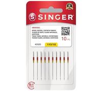 SINGER Lot de 10 aiguilles universelles pour machine à coudre 2020, taille 110/18
