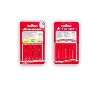 Singer Lot de 2 paquets d’aiguilles pour machine à coudre universelle et spéciale tricot et élastique 2020/2045 (822R - 848R) Assortiment d’épaisseurs Système 130/705 H