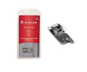 SINGER | Narrow Rolled Hem Foot for Low-Shank Sewing Machines, 1/8 Inch Hem, Light to Medium Weight Fabrics, Couch Over Narrow Cord - Sewing Made Easy
