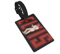 Singer Rock-Presley Étiquette de bagage - Étiquette d'identification de sac de voyage durable - Marchandise de légende de la musique, accessoire de valise personnalisé pour homme et femme