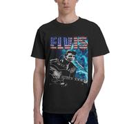 Singer Rock-Presley T-shirt pour homme imprimé graphique rappeur à manches courtes en coton T-shirt unisexe streetwear, 6, M