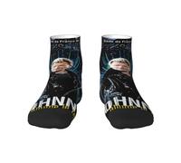 Singer Rock Star - chaussettes à motif funky pour adultes, nouveauté, Design intelligent, chaussettes décontractées en coton pour la randonnée, le sport, cadeaux unisexes，1 Black