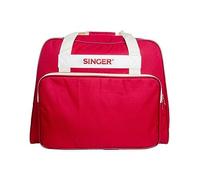 Singer Sac à coudre semi-rigide en tissu avec poche accessoires rouge brique 45 x 25 x 33 cm, Brique