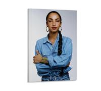 Singer Sade Œuvre d'art, affiche, art mural, peinture, toile, cadeau, salon, impression, chambre à coucher, décoration, œuvres d'art 30 x 45 cm