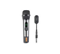 NGS Microphone sans fil Singer Star – 2,4 GHz dynamique, 30h, contrôle du volume et écho, jack 3,5/6,3 mm