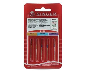 Singer Universel 2020 Mix 5 Aiguille, métal, Argent, 7 x 0,03 x 4 cm, 5 unités de