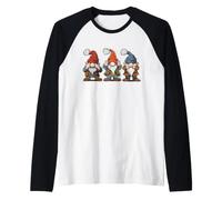 Singes de la Sagesse Geste représenté comme des Gnomes Nains Manche Raglan
