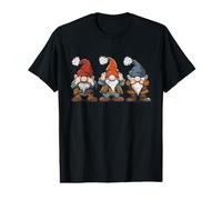 Singes de la Sagesse Geste représenté comme des Gnomes Nains T-Shirt Graphique avec Valeur
