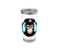 Singes de police Gobelet isotherme en acier inoxydable double paroi