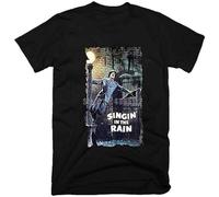 Singin' in The Rain Movie Men Tshirts Hip Hop Harajuku Tshirt Sexy Girl T Shirt Black and White Tee Shirt Manches Courtes(XX-Large)