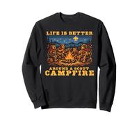Singing Bears Life is Better Around a Scout Campfire Cute Sweatshirt