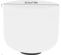 Singing Bowl, 20 cm, design moderne, guérison par le son, blanc
