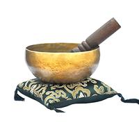 Singing Bowl Nepal Ancien Bol chantant tibétain frappé à la main au Népal Note Si - Chakra sommital