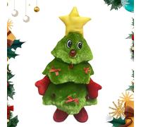Singing Dancing Christmas Tree - Jouet de Noël en peluche électrique Animated Holiday, Musical Moving Decoration, jolie décoration de table | Fun Festive Decor for Fireplace Nappe, Coffee Table, Bar