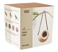 Singing Friend Mangeoire Pour Oiseaux Lisa Beige 14Cm En Céramique
