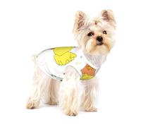 Singing Hen Gilet en coton pour petit chien - Vêtement respirant, doux et confortable pour animaux de compagnie pour chats et chiens