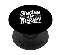 Singing is My Therapy Music Lover pour chanteurs PopSockets PopGrip Adhésif
