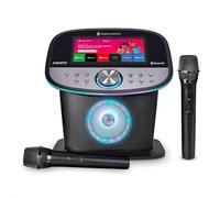 Singing Machine Platinum Plus Karaoké Premium avec Écran - Système Tout-en-Un - 2 Micros sans Fil - Enceinte Bluetooth Wi-FI - Compatible Youtube & Spotify - Apps intégrées - Idéal Maison et Soirées