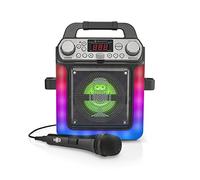 Singing Machine SML652BK Système karaoké Portable HDMI Groove Mini avec Bluetooth et Effets de Changement de Voix - Noir