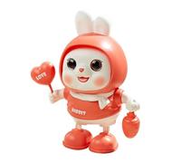 Singing Rabbit Toy,20 x 17 cm Electric Rabbit With Music And Light, Engaging Musical Movement Toys, For Boys Girls Birthday Holiday Christmas Playroom Nursery Bedroom Living Room Study Home Apartment